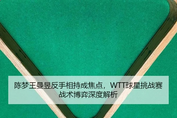陈梦王曼昱反手相持成焦点，WTT球星挑战赛战术博弈深度解析